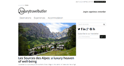 Desktop Screenshot of luxurytravelbutler.com