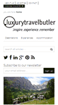 Mobile Screenshot of luxurytravelbutler.com