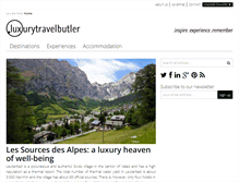 Tablet Screenshot of luxurytravelbutler.com